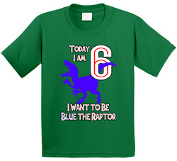 Jurassic Park - Blue The Raptor Birthday With Age T Shirt Jurassic Park - Blue The Raptor Birthday With Age T Shirt