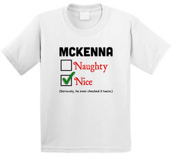 Naughty Or Nice List - Nice - Add Any Name T Shirt