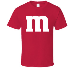 Red M&m's Character Costume T Shirt