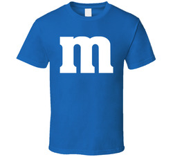 Blue M&m's Character Costume T Shirt