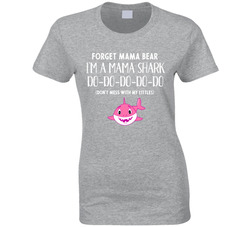 Mama Shark Don't Mess With My Littles (white Font) T Shirt Mama Shark Don't Mess With My Littles (white Font) T Shirt