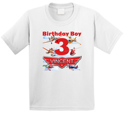 Disney Planes Birthday (custom Name And Age) T Shirt