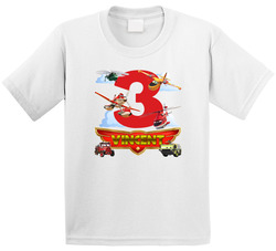 Planes Fire And Rescue Birthday (custom Name & Age) T Shirt Planes Fire And Rescue Birthday (custom Name & Age) T Shirt