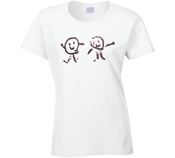 Crayon Stickmen Drawing T Shirt