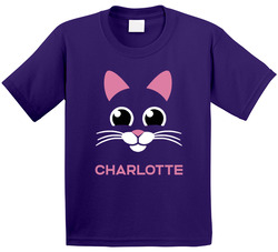 Cat Face (personalize With Name) T Shirt Cat Face (personalize With Name) T Shirt