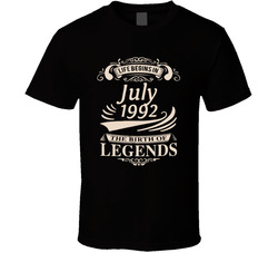 The Birth Of Legends July 1992 T Shirt The Birth Of Legends July 1992 T Shirt