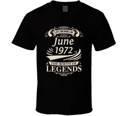 The Birth Of Legends June 1972 T Shirt The Birth Of Legends June 1972 T Shirt