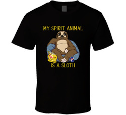 My Spirit Animal Is A Sloth T Shirt My Spirit Animal Is A Sloth T Shirt