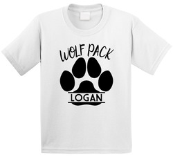 Wolf Pack ( Personalize With Name) Logan T Shirt Wolf Pack ( Personalize With Name) Logan T Shirt