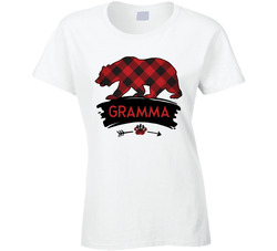 Buffalo Plaid Bear Family - Gramma T Shirt Buffalo Plaid Bear Family - Gramma T Shirt