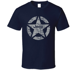 Distressed J- Army Star T Shirt Distressed J- Army Star T Shirt