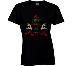 First Christmas As Mr. And Mrs. T Shirt First Christmas As Mr. And Mrs. T Shirt