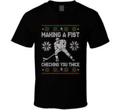 Christmas Hockey Sweater T Shirt Christmas Hockey Sweater T Shirt