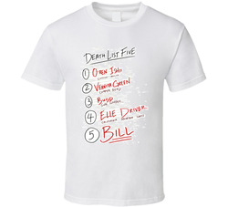 Kill Bill Death List Five T Shirt