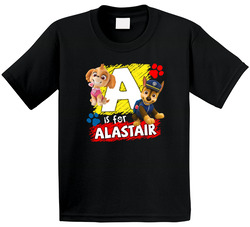 Paw Patrol - A Is For Alastair T Shirt Paw Patrol - A Is For Alastair T Shirt