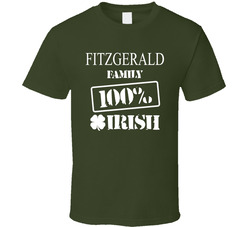 Fitzgerald Family 100% Irish T Shirt