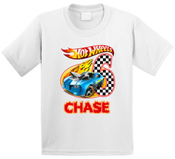 Hot Wheels Birthday (customize With Name And Age) T Shirt Hot Wheels Birthday (customize With Name And Age) T Shirt