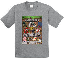 Minecraft Animals Birthday T Shirt Minecraft Animals Birthday T Shirt