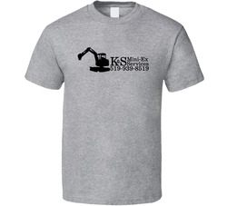 K&s Mini-ex Services (full/black) T Shirt K&s Mini-ex Services (full/black) T Shirt