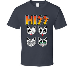 Cool Kiss Cats Hiss (distressed) T Shirt Cool Kiss Cats Hiss (distressed) T Shirt