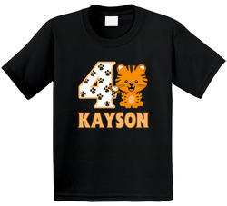 Birthday Tiger Cat T Shirt Birthday Tiger Cat T Shirt