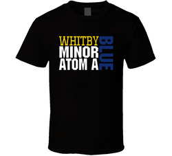 Whitby Minor Atom A Blue (front) T Shirt Whitby Minor Atom A Blue (front) T Shirt