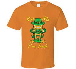 Garfield The Cat Kiss Me I'm Irish T Shirt