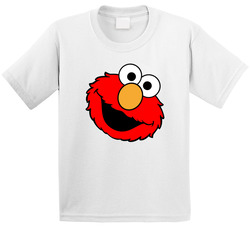 Elmo's Face Sesame Street Character T Shirt Elmo's Face Sesame Street Character T Shirt