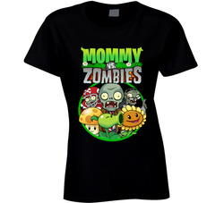 Plants Vs Zombies Family Birthday Party Mommy T Shirt Plants Vs Zombies Family Birthday Party Mommy T Shirt