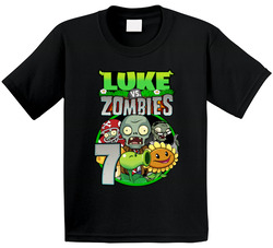 Plants Vs Zombies Family Birthday Child (customizable With Name & Age) T Shirt Plants Vs Zombies Family Birthday Child (customizable With Name & Age) T Shirt