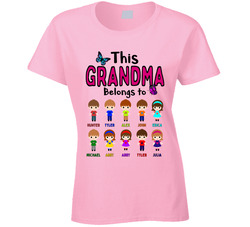 This Grandma Belongs To (add Children As Required) T Shirt This Grandma Belongs To (add Children As Required) T Shirt