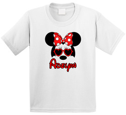 Disney Inspired Minnie Head - Adelyn T Shirt Disney Inspired Minnie Head - Adelyn T Shirt