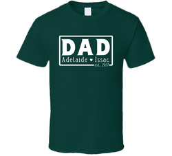 Dad Established In 2017 (customizable Year And Names) T Shirt Dad Established In 2017 (customizable Year And Names) T Shirt