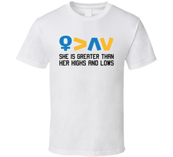 Diabetes Awareness - She Is Greater Than Her Highs And Lows T Shirt Diabetes Awareness - She Is Greater Than Her Highs And Lows T Shirt
