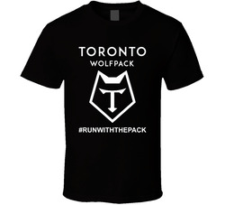 Running With The Toronto Wolfpack Rugby Football T Shirt Running With The Toronto Wolfpack Rugby Football T Shirt