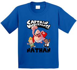 Captain Underpants With Custom Name T Shirt Captain Underpants With Custom Name T Shirt