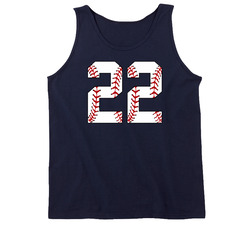 Baseball Jersey Number 22 Tanktop