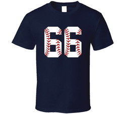 Baseball Jersey Number 66 T Shirt