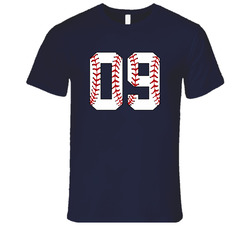 Baseball Jersey Number 09 T Shirt