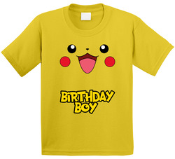 Pikachu Birthday Boy T Shirt