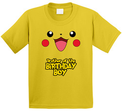 Pikachu - Brother Of The The Birthday Boy T Shirt