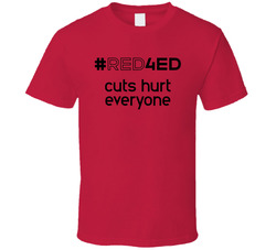 Cuts Hurt Everyone #redfored T Shirt