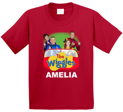 The Wiggles In Car With Name T Shirt