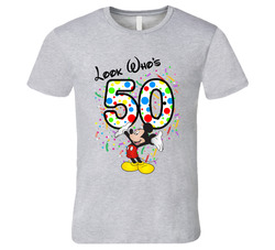 Mickey Mouse Looks Who's 50 Fifty Birthday T Shirt