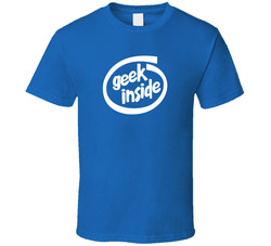 Geek Inside Computer Parody T Shirt