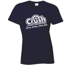 Crush Sitting, Smoking, Feeling High Ladies T Shirt