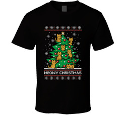 Meow-y Christmas T Shirt