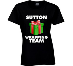 Wrapping Team - Add Your Name Or Business Ladies T Shirt