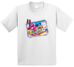 Shimmer & Shine 4th Birthday T Shirt