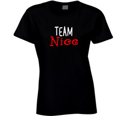 Team Naughty / Nice - Nice Ladies T Shirt